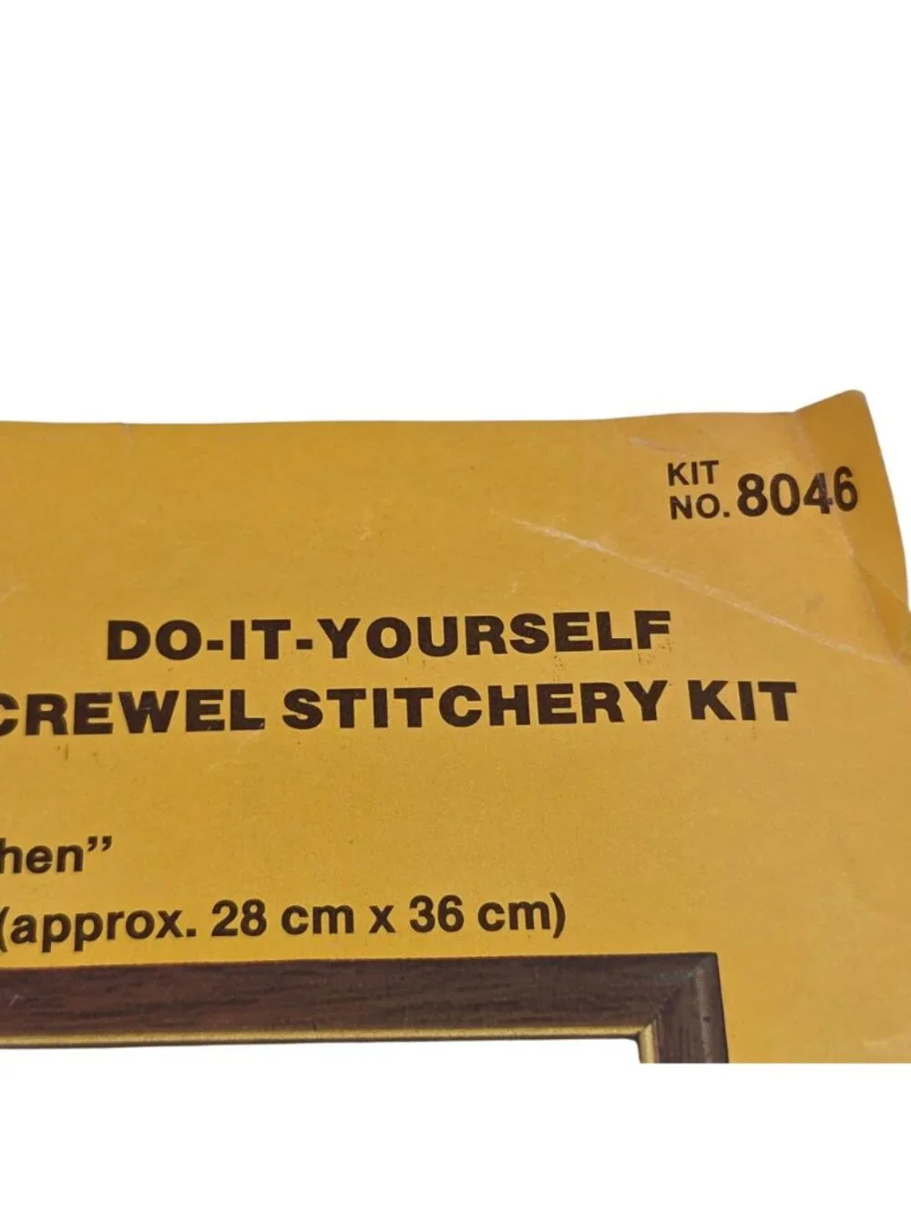 Paragon Craft Gallery DIY Crewel Stitchery Kit Bless My Kitchen 8048 USA 1980